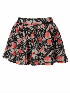 Winter Kate Floral Ruffled Mini Skirt